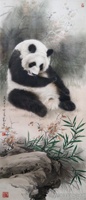 工笔熊猫四